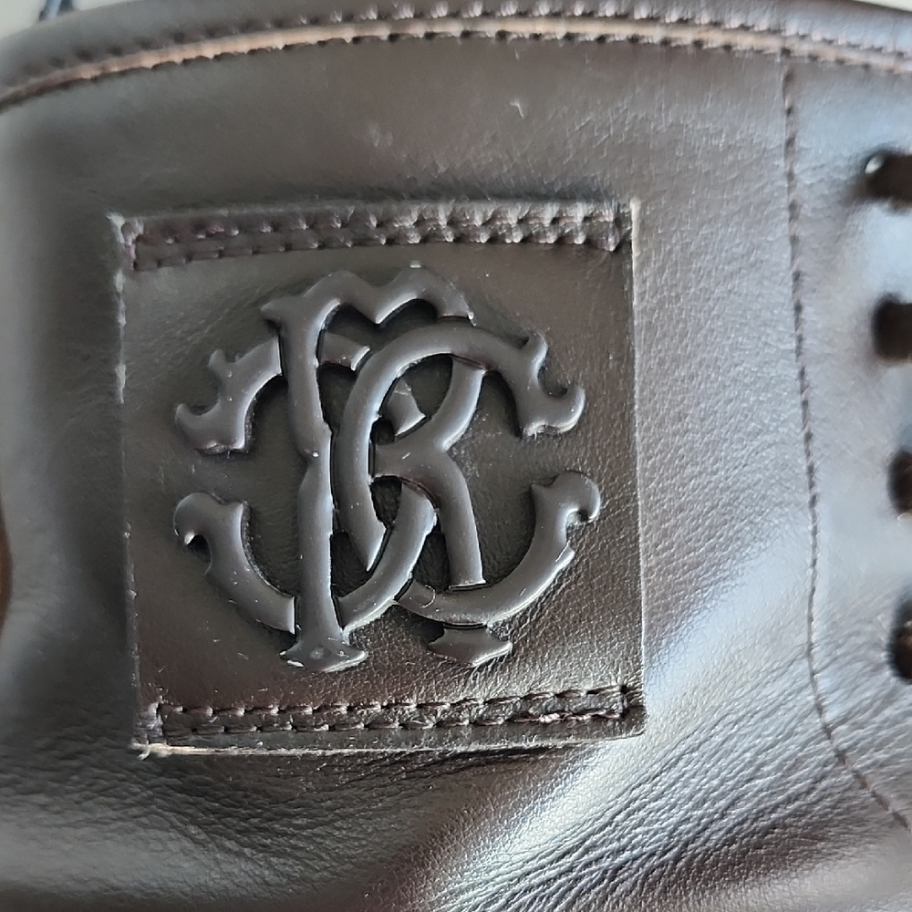 Roberto Cavalli Dark Brown Leather Boots - Picture 3 of 6